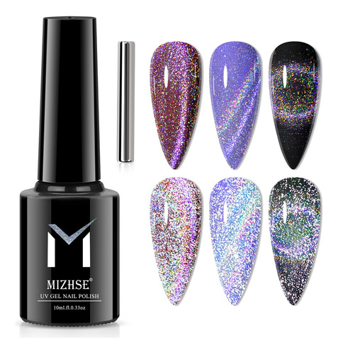 Mizhse Esmalte De Uñas De Gel Universal Reflectante Arco I.