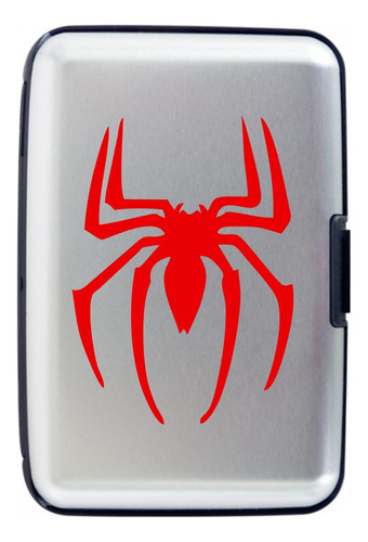 Billetera Spiderman Araña Tarjetero Aluminio Porta Doc 