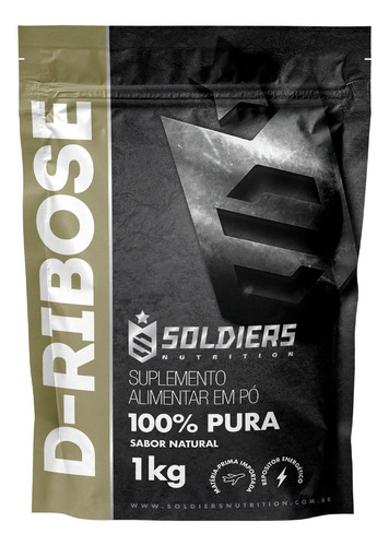 D- Ribose 1kg - 100% Pura - C/ Laudo Sabor Natural