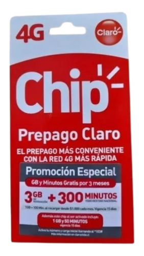 Chips Claro Prepago Pack 100 Unidades 