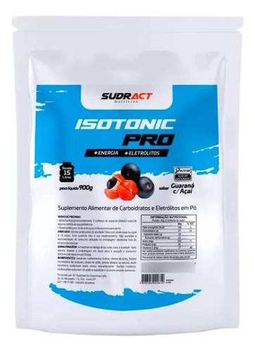 Isotônico Em Pó Isotonic Pro 900g Limão - Sudract