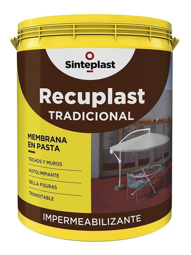 Recuplast Tradicional Impermeabilizante Membrana Pasta 20lt