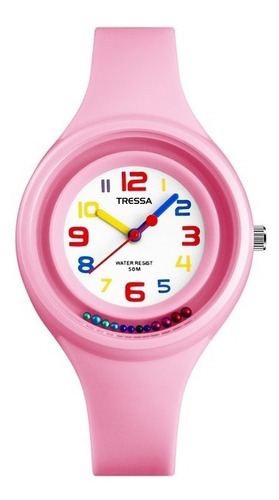 Reloj Tressa Dot Analogo Dama Niña Bolitas Sumerg 50m Newmar