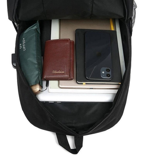 Imagen 2 de 8 de Mochila Minimalista Para Laptop Negra