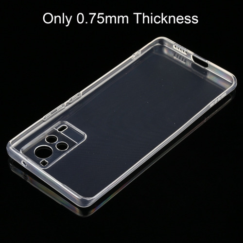 For Vivo X60, Versión De Pantalla Curva, Funda De Tpu Transparente