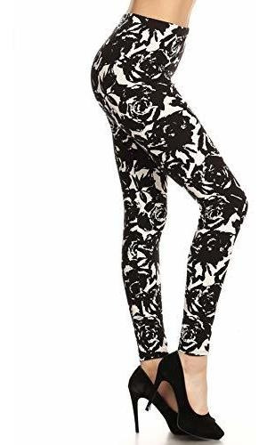 Leggings Depot Florales De Alto Cintura Amp; Espacio N18lm