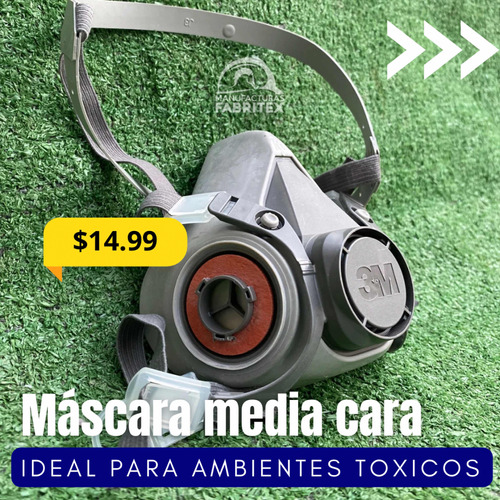 Máscara Buchonas Media Cara 6200 3m Doble Filtros