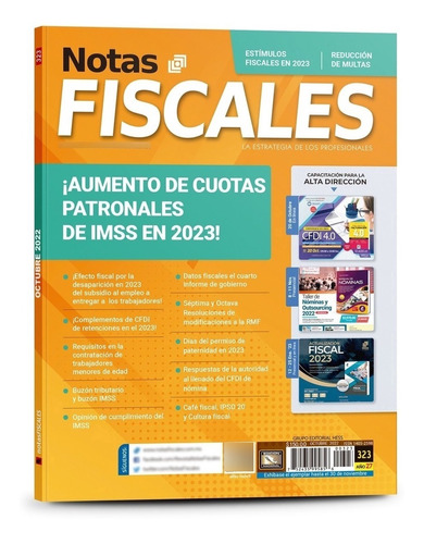 Revista Notas Fiscales 323 Octubre 2022 Formato Impreso