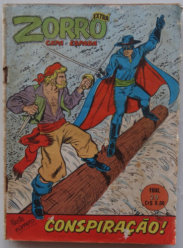 Zorro De Capa E Espada Nº 29 Ebal Mar 1978 (Usado)