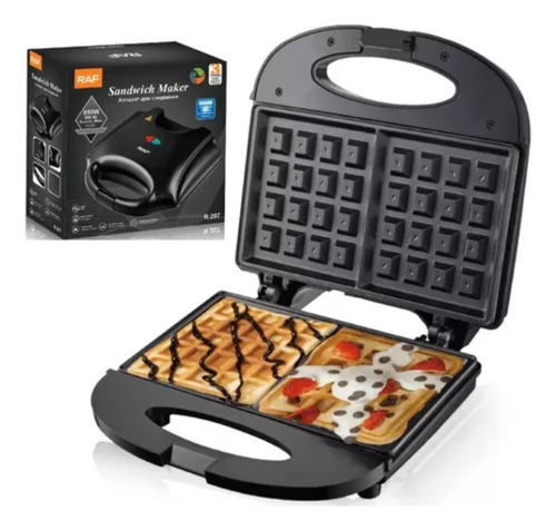 Wafflera Doble Antiadherente 850 W