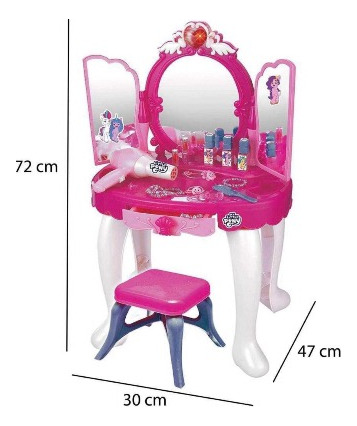 Tocador Infantil My Little Pony Con Luces Y Sonido Rosa