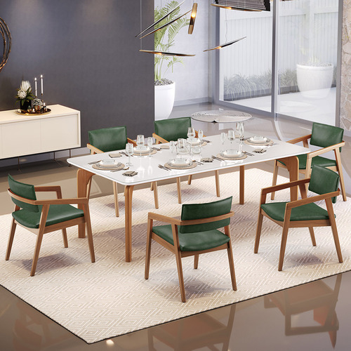 Kit 05 Cadeiras Estar Living Giorgia Couríssimo Verde Musgo