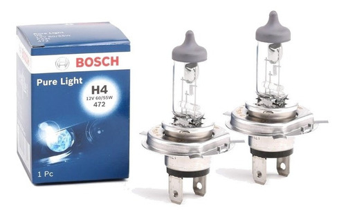 Par De Ampolletas Bosch H4 12v 55/60w