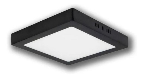 Luminaria De Adosar A Techo Plafon Led 18w Negro