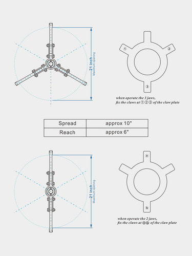 Amzcnc Extractor De Engranajes Hidráulico De 15 Toneladas Máx. Extractor Hidráulico De Capacidad De 2 O 3 Mandíbulas, Separador De Buje De Rodamiento, Herramienta Separadora Hidráulica Para Tirar De