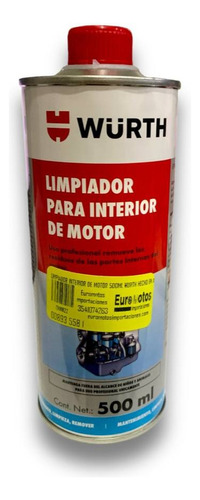 Limpiador Interior De Motor 500ml Wurth Hecho En Alemania