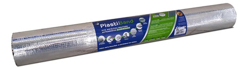 Fita Asfáltica Aluminizada 90cm X 10m Plastiband Dplastic Cor Cromado