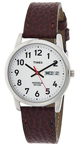 Reloj Timex Easy Reader Day-date Con Correa De Piel