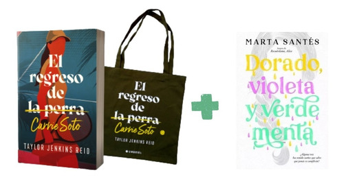 Promo Carrie Soto + Dorado Violeta 2 Libros + Totebag Regalo