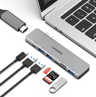 Adaptador 7en1 Usb-c 4k Hdmi Para Macbook Pro Air 13 15 14