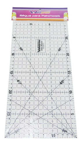 Imagem 5 de 6 de Kit Base De Corte + Régua + Cortador Patchwork Westpress