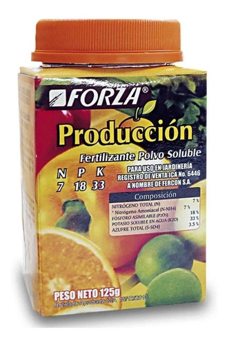 Fertilizante Soluble Producción X 125 Gr Fercon
