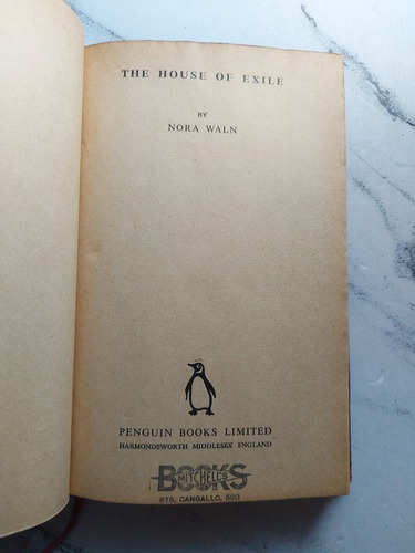 Antiguo Libro The House Of Exile. Nora Waln. Ian 099