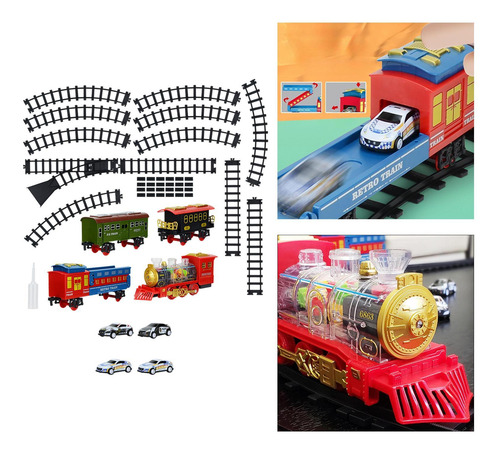 Juego De Tren Eléctrico, Juego De Vías De Tren, Locomotora