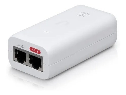 Imagen 2 de 2 de Adaptador Ubiquiti Poe-48-24w-g-w 48v 0.50a Puerto Gigabit