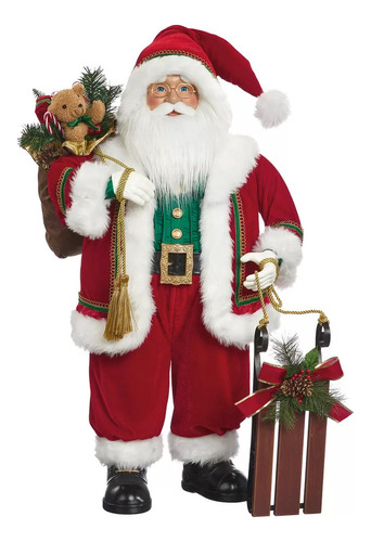 Santa Claus Grande Decorativo Papa Noel Navidad Altura 91cm