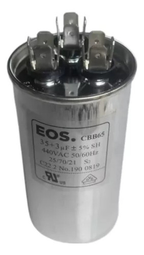 Capacitor De Partida 35+3uf 440vac Eos