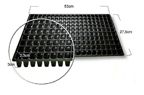 Bandejas De Germinacion Semillas Hortalizas 200 Celdas Pack2