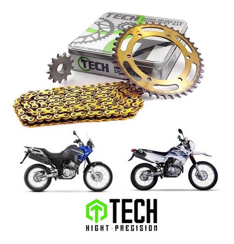 Kit Transmision Tech Yamaha Tenere 250 / Xtz 40-13 520 Full