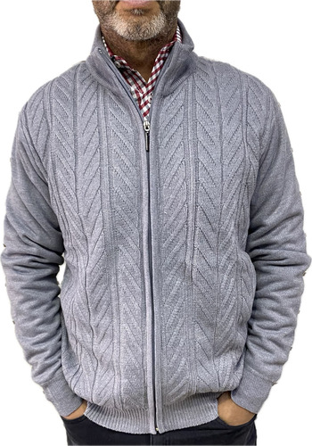 Campera Tramada Con Piel Interior Calidad Premium