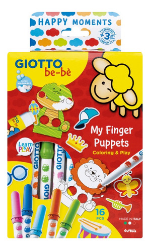 Set Giotto Bebe Happy Moments My Finger Puppet