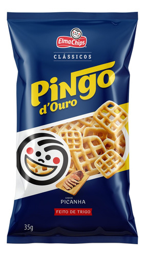 Salgadinho de Trigo Elma Chips Pingo d'Ouro Clássicos picanha 35 g
