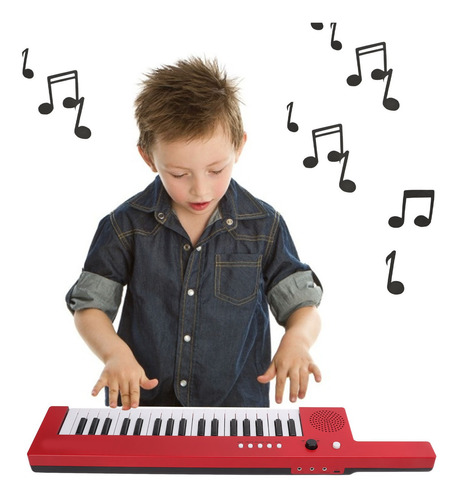 Imagen 3 de 7 de Teclado Piano Guitarra Portátil Órgano Electrónico 37 Teclas