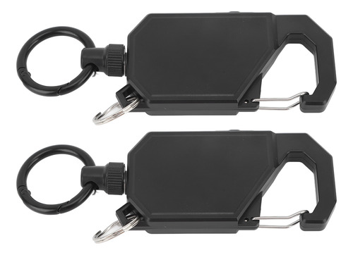 Llavero Retráctil Resistente, 2 Piezas, Llavero Exterior Par