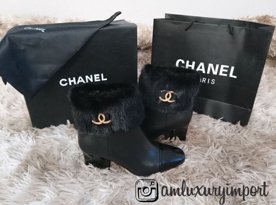 bota chanel cano longo