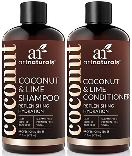 Artnaturals Coco-cal Champú Y Acondicionador Conjunto, 16 Fl