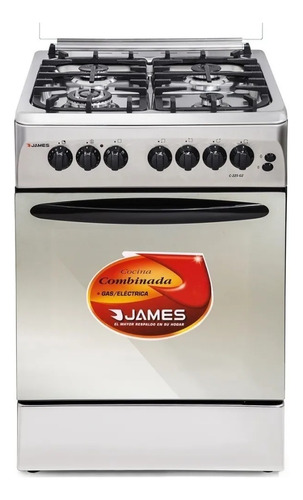 Cocina Combinada James Con 4 Hornallas C 225 G2 Inox