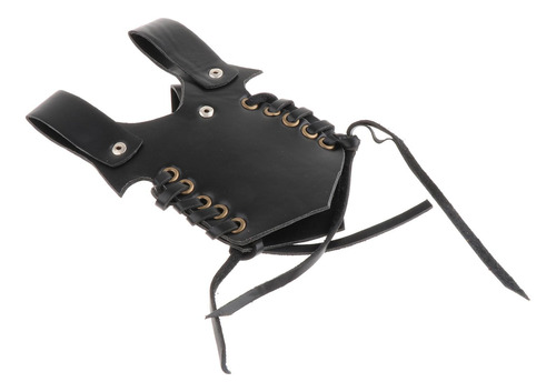 Medieval Rana Pu Cinturón Cintura Vaina Vaina Negro