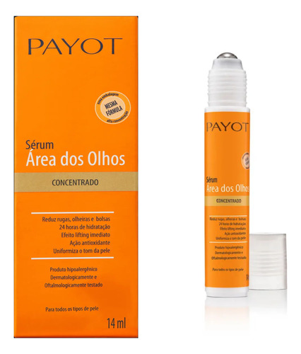 Payot Vitamina C - Sérum Anti-idade Para Área Dos Olhos 14ml Momento de aplicação Dia/Noite Tipo de pele Normal