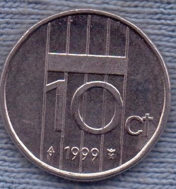 Imagen 1 de 2 de  Holanda 10 Cents 1999 * Beatrix *