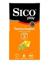 Comprar Sico Play, Condón De Látex Texturizado 3 Piezas