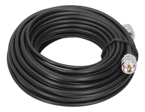 Cable Rg-58 Rf Coaxial Negro Uhf Macho A Pl259 Electrónico