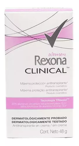 Desodorante Rexona Clinical Antitranspirante em Creme 48g - Unidade