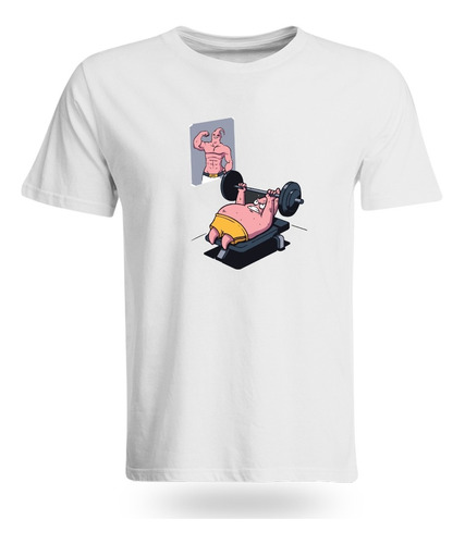 Camiseta Patricio Gimnasio Póster Gym Bob Esponja