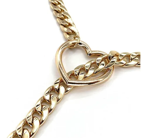 Cr Collar Candado Corazon Llave Cadena Sumiso Para Parejas