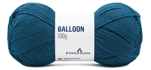 Lã Balloon Pingouin 100g 300mts Tex 333 Crochê Tricô Cor 5582- Azul França